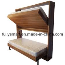 System includes sturdy metal ladder. China New Design Twins Wall Bunk Bed B09f B09f China Wall Bed Murphy Bed