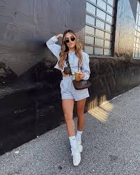 Our premium jeans brand is known for its unique styles and great fit. How To Wear Sweat Shorts Popsugar Fashion