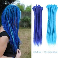 Large selection of synthetic & human hair extensions. Elighty 20 Inch 20pcs Crochet Dreadlocks Extensions Mixed Blue Color All Handmade Synthetic Hair Extensions 10pcs Blue Plus 10pcs Light Blue Wish
