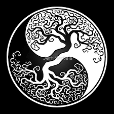 White And Black Tree Of Life Yin Yang By Jeff Bartels Tree Of Life Symbol Celtic Art Celtic Symbols