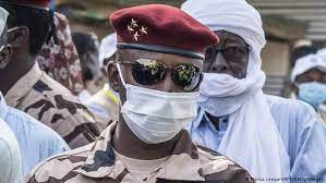 Mahamat idriss deby itno, 37, the son of chadian president idriss deby itno, is seen during a military broadcast announcing the death of his father on state television, april 20, 2021. Stz0rskbm6fwom