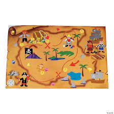 When you find one, a dirt pile will be added to a specific location, hinted at by the picture on the map. 12 Diy Giant Treasure Map Sticker Scenes Oriental Trading