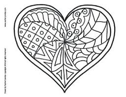 For colored hearts, print out the file on red, pink, or your chosen color of a4 or letter size paper. Heart Coloring Pages For Valentine S Day Minds In Bloom