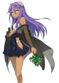 Black Girl With Violet Hair Black Anime Characters Kawaii Black Girl Anime