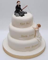 Fishing Themed Wedding Fishing Theme For The Wedding Cake Fantastic Love Cake Insp Novelty Wedding Cakes Unusual Wedding Cakes Fishing Wedding Cake Toppers