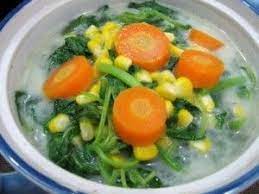 Sayur Bobor Bayam Jagung Resep Sayuran Resep Masakan Masakan