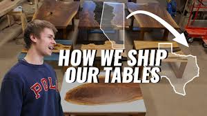 One of our couriers will pick up your shipment from your home. How We Ship Our Tables Youtube