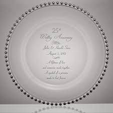 For parents or another couple celebrating 25 years of bliss an anniversary announcement in the local paper is a lovely gesture. Silver Point 25th Wedding Anniversary Glass Plate