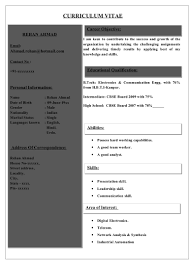Note that the candidate doesn't simply list the professional profile in this electrician cv sample ensures the candidate comes across as someone who is adept at delivering electrical projects to high. Sample Cv For Electronics Communications Student