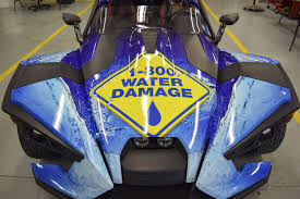 Make A Splash Wherever You Go With Custom Vehicle Wraps And Graphics For Your Business 1 800 Water Damage Polaris S Car Wrap Car Wrap Design Polaris Slingshot