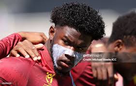 Adrian Weir of West Indies looks