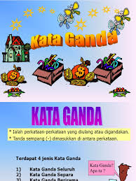 Kata ganda berentak ialah kata yang menggandakan kata dasar mengikut rentak bunyi tertentu. Kata Ganda Seluruh