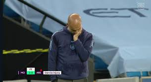 Garcia received oxygen on the pitch and was. Manchester City Pep Guardiola S Reaction To Eric Garcia S Horrific Injury Against Arsenal Metro News