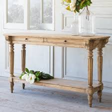 Eloquence Avignon Console Table In Bleached Oak Finish Victorian Console Tables Console Table Decorating Foyer Decor Entryway