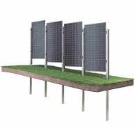 WS-A10P solar fence - Vertical ground mounting system
