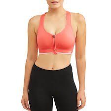 avia womens seamless zipfront sports bra