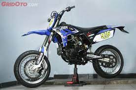 Benelli 756 engined yamaha scorpio ready tilled. Yamaha Scorpio Berubah Jadi Supermoto Ini Resepnya Gridoto Com