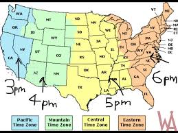 Good Time Zone Map Of The Usa With Time Different