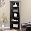 It matches almost every decor and is great the shelf is a high quality corner shelf. 1