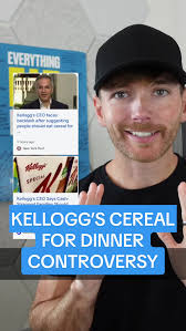 Kellogg’s are facing a backlash. In an interview a few days ago, their CEO  explained how when people are under financial pressure, they market to that  category. For example, if you are struggling to ...