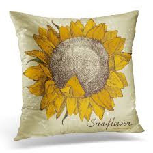 Maybe you would like to learn more about one of these? Yellow Vintage Hand Drawn Sunflower In Retro Style Floral Throw Pillow Case Pillow Cover Sofa Home Decor 16x16 Inches From Opensky Accuweather Shop