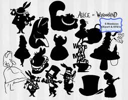 Download Alice In Wonderland Svg Alice In Wonderland Clip Art Digital Etsy Alice In Wonderland Silhouette Alice In Wonderland Svg Free Disney Svg