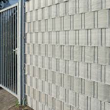 Pe Sichtschutzstreifen Doppelstabmattenzaun Beige Anthrazit Meliert Doppelstabmattenzaun Zaun Doppelstabmatten