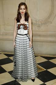 (image via vcg) when christian dior's womenswear designer maria grazia chiuri debuted her first cruise collection, themed dior sauvage, notably absent from the festivities on may 11 was the brand's newly appointed china ambassador angelababy. Angelababy Stills At Christian Dior Show At Paris Fashion Week 2018 02 27 Celebskart