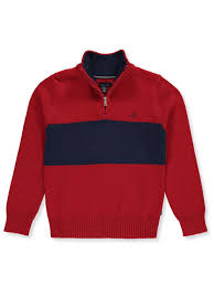 Nautica Boys Trimmed Contrast Sweater