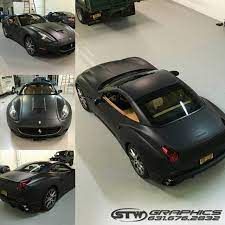 Find ferrari california near you. Ferrari California Wrapped In Matte Deep Black Vinyl