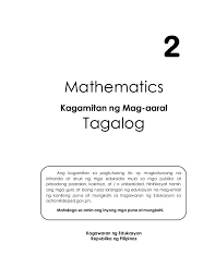 K To 12 Grade 2 Learning Material In Mathematics Mathematics 2nd Grade 12th Grade
