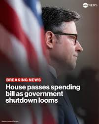 BREAKING: House Republicans have passed a bill to fund the government  through the end of September 2025. It's a major victory for Speaker Mike  Johnson, who had previously relied
