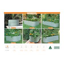 Birdies Raised Garden Beds Uk Birdies 6 In 1 Raised Garden Bed Mist Green
