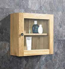 Bathroom wall cabinet, white bathroom wall mounted storage cabinet, over the toilet space saver storage cabinet with 2 door, open shelf and towels bar, 19.09 x 5.71 x 25.2 inches, white(white). Small 380mm Square Solid Oak Bathroom Storage Glass Wall Cabinet Unit
