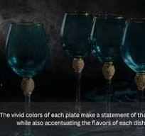Amazon.com | Large Blue Diamond Wine Glasses, Winter ...