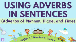 Adverb examples with example sentences to learn adverbs of time, place, manner, frequency, and degree. Using Adverbs In Sentences Adverb Of Manner Place And Time English 4 Q3 Week 1 Youtube