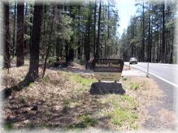 Click map thumbnail for larger view. Coconino National Forest Pine Flat Campground