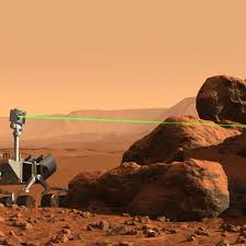 According to nasa, during landing, the rover will plunge through the planet's thin atmosphere, with a heat shield first, at a speed of about 20,000kph, before a parachute and powered descent slow the rover down to about. Nuclear Powered Mars Rover Fires First Laser The Verge