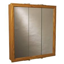 The mirror design creates an extra useful function. Zenith Products Corp K30 Mirror Tri View Medicine Cabinet Walmart Com Walmart Com