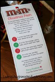 Thread the christmas poem as shown. Living Laughing And Learning Neighbor Gift Idea M M Poem