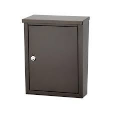 Architectural Mailboxes Chelsea Graphite Bronze Locking Wall Mount Mailbox In 2020 Architectural Mailboxes Mounted Mailbox Wall Mount Mailbox