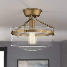 Stratford 1 Light Semi Flush Mount Livingroomlighting Flush Mount Lighting Living Room Lighting Recessed Lighting