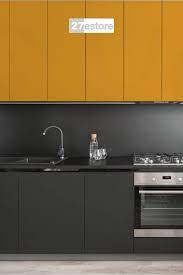 Acrylic Matte Black Kitchen Cabinets Black Kitchen Cabinets Modular Kitchen Cabinets Kitchen Furniture Design