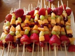 Fruit Kabobs For Baby Shower Baby Shower Finger Foods Baby Shower Desserts Finger Foods