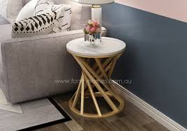 Place lamps, display photos, and incorporate storage by adding a coffee and side tables to a sofa or couch. Buy Venus Marble Top Side Table Coffee Tables Fancy Homes