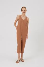 Crepe V Neck Jumpsuit Our Second Nature