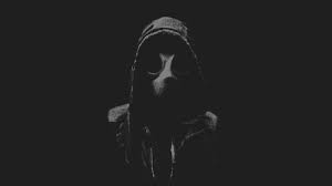 Man, led mask, dope, night, anonymous, hoodie, amoled, black background, 5k. Man Wearing Black Hoodie Illustration Hd Wallpaper Wallpaper Flare
