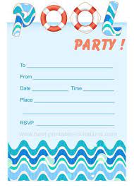 The card that comes in two variations contains font's links, print ready layout, cmyk color code, 300 dpi and bleeds. Printable Pool Party Invites Pool Party Invitation Template Pool Party Birthday Invitations Swim Party Invitations