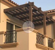 برجولات خشبية للبلكونات برجولات مظلات وسواتر اساطير العمار 0501094281 Ceiling Fan Decor Home Decor