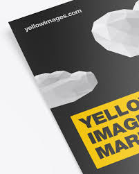 Textured A6 Flyer Mockup In Stationery Mockups On Yellow Images Object Mockups